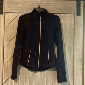 lululemon athletica Black Jacket with Gold Zippers